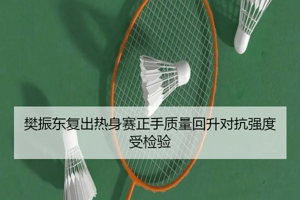 樊振东复出热身赛正手质量回升对抗强度受检验